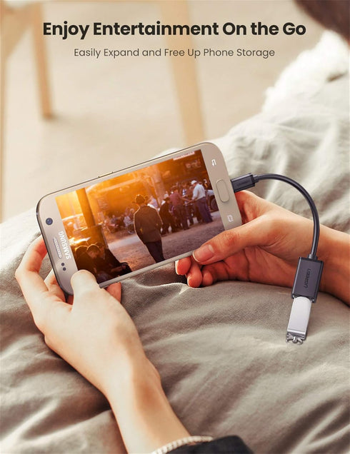 UGREEN Micro USB 2.0 OTG Cable On The Go Adapter, Male Micro USB to Female USB for Samsung Phone S7 S6 Edge