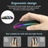 CC Store LED Wireless Bluetooth Mouse, Rechargeable Ultra Silent Slim, 2.4GHz Instant Connection, USB-C Adapter (Black)
