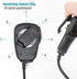 Replace VX-261 VX-231 Compact Shoulder Speaker Microphone for Motorola Walkie Talkie with 3.5mm Audio Jack
