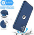 ORETECH iPhone 11 Case with 2 x Tempered Glass Screen Protector, 10 Ft Military Grade Drop Test, Blue