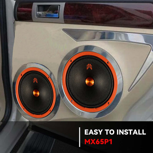MX65P1 Loudspeaker 6.5 Inch Midrange 200 Watts 4 Ohms, Premium Quality Audio Door Speakers for Car or Truck