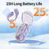 Bluetooth Headphones Wireless Earbuds 36Hrs Playtime Wireless Charging Case HiFi Stereo Over-ear Earphones with Earhook Waterproof Headphones with Mic for Sport Running Workout Purple