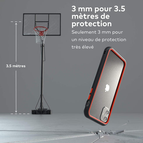 RhinoShield Bumper Case for iPhone 12 Pro Max, CrashGuard NX, Shock Absorbent Slim Design, Black