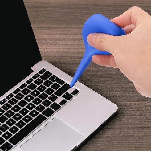 Dust Ball Air Blower - Rubber Equipment Cleaning Tool for Dust Removal & Liquid Transfer (30mL, Red)