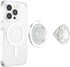 PopSockets Phone Grip - Compatible with MagSafe, Includes Adapter Ring, Wireless Charging Compatible - Clear
