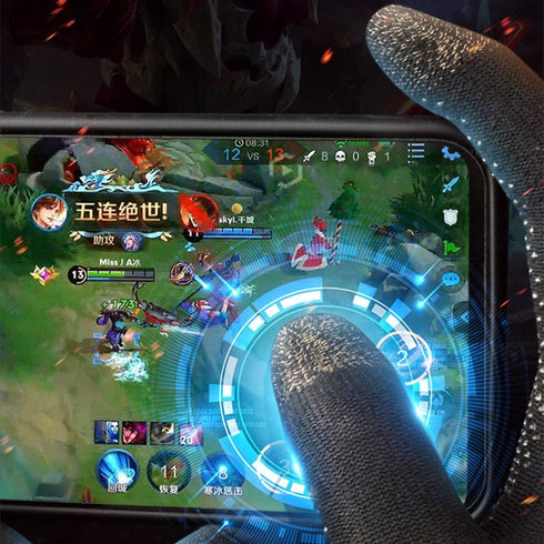High-Sensitive Gaming Gloves for Touchscreen, Anti-Sweat Breathable Seamless for PUBG Mobile