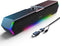 LENRUE G11 Touch Lights Computer Speakers for Desktop, USB C/USB Powered with Clear Sound for PC Laptop