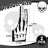 2 Pieces Skeleton Artist Glove for Drawing Tablet, 2 Finger Digital Tablet Glove for Pad Painting Writing, Right Hand