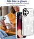 OOK 17 Clear Floral case for iPhone Case, Cute Sunflower Floral Blooms DesignSoft TPU Bumper Hard PC Shockproof