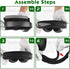 Geekria Medium Cooling-Gel Headband Cover + Pad Set Protector for Razer, JBL, Plantronics, Sennheiser, Logitech