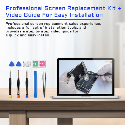 for iPhone 8 / SE 2020 Screen Replacement, White LCD Display 3D Touch Digitizer Full Assembly with Repair Tools