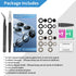 2 Pack Samsung Galaxy S23 Ultra Back Rear Camera Lens Glass Replacement with Repair Tool Set and Installation Manual