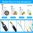 400 Pcs Cable Clips with Steel Nails for Ethernet, Speaker Wire, and Coaxial Cable Wall Clips