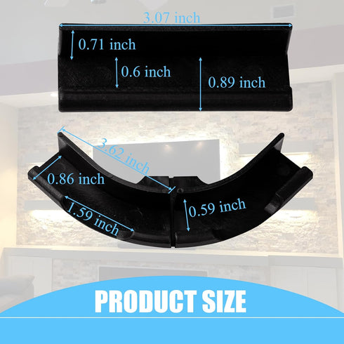 5 PCS Upgraded Generic Brackets Fit for Philips Hue Play Gradient Lightstrip Mounting Clips Holder Good Support Effect