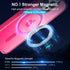 Vooii Strong Magnetic Case for iPhone 15 Pro Max, Slim Shockproof, 13FT Military Grade, Matte Hot Pink, Compatible with