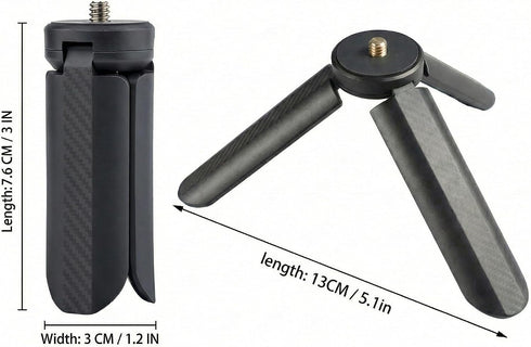 tokerut 1/4" Mini Tripod Stand with Screw Mount, Portable Foldable Tabletop Tripod for Pocket Cameras & Action Cameras