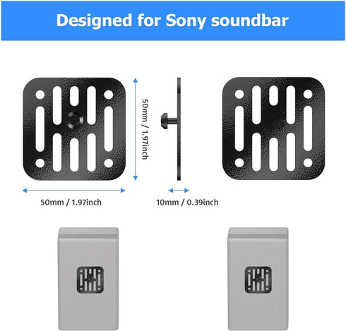 Notiela Wall Mount Bracket for Yamaha YAS-207 YAS-209 YAS-108 YAS-109 Soundbars