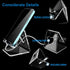 Crpich Acrylic Cell Phone Stand, Portable Phone Holder for Desk, Compatible with Phone 15 14 13 Pro Max Mini 12 11 Plus