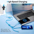 2Pack Multi Charging Cable, 4Ft Retractable 3 in 1 USB Charger for iPhone, Samsung, PS, Tablet & More. Fast Charging!