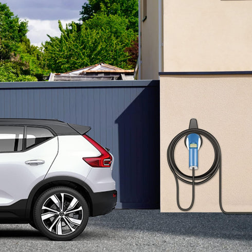 J&D EV Charger Holder for SAE J1772 Charger, Wall Mount Charging Cable Organizer