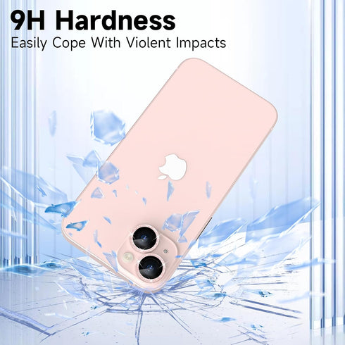 YWXTW for iPhone 15 Plus/iPhone 15 Camera Lens Protector, Glitter Metal Ring Tempered Glass