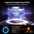 Samsung Galaxy S24 Ultra Case - 3 in 1 Magnetic, Crystal Clear, Mil-Grade Shockproof, No-Yellowing, with 2X Screen