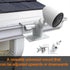 Gutter Mount for Eufy, Wyze, Google Nest, Arlo, Compatible with Any Security Camera and Solar Panel with 1/4 Screw