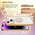 Losin 15 Compatible with iPhone Glitter Case with Logo View for Women Girls Luxury Cute Diamond Case Bling Camera