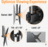 ELIVED Ceiling TV Mount for Most 26-65 Inch TVs, Full Motion Adjustable Bracket, Max VESA 400x400mm, 99 lbs
