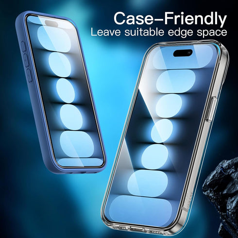 JETech 3-Pack Tempered Glass Screen Protector for iPhone 15 Pro 6.1-Inch, HD Clear, Case-Friendly, Easy Installation