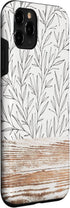 iPhone 11 Pro Boho Rustic Botanical Leaf Pattern Vintage Case in Beige