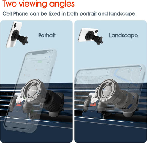 sincetop Car Vent Phone Mount with Vent Lock Hook, Quick Mount & Release Holder for iPhone and Android
