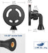 MINIFOCUS 1/4"-20 17/16/15/14/13 Magnetic Phone Tripod Mount Adapter with Screw Hole, Compatible with Magsafe