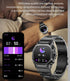 Smart Watch for Men, Military Fitness Tracker, Bluetooth Call, Heart Rate Monitor, Waterproof Smartwatch for iOS Android