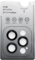 13 13 9H TENOC Camera Lens Protector for iPhone Pro & iPhone Pro Max, Tempered Glass Camera Screen Cover, Black Metal