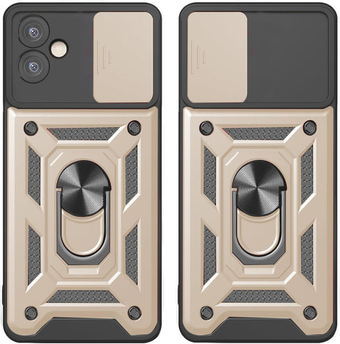 Samsung Galaxy A04E Case with Screen Protector, Military Grade Protection Anti-Scratch Phone Case with 360°Rotatable