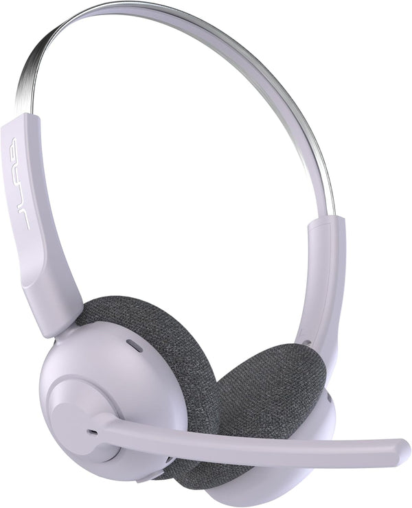 JLab Go Work Pop On-Ear Wireless Headset, Lilac, 50+ Hours Playtime, Bluetooth