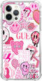 Pink Indie Aesthetics Hippie Collage Case for iPhone 11 Pro Max, Colourful Trendy Cool Teen Girl Silicone