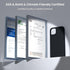 ORNARTO iPhone 14 Case 6.1" - Slim Black Liquid Silicone, 3 Layers Soft Gel Rubber Protective Cover.