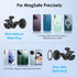 EEEKit 5.12' 0.5-1.57" Magnetic Bike Phone Handlebar Mount with Extension Arm, Clamp Holder for Treadmill, Gym, Fitness