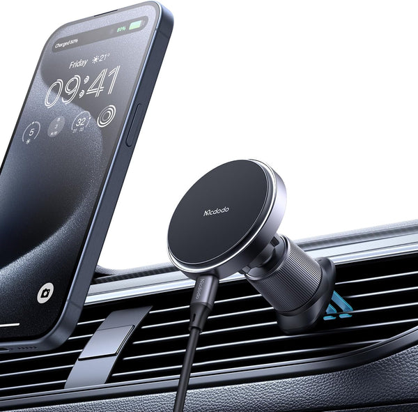 mcdodo 15W Wireless Car Charger with 18 Strong Magnets, for Car Air Outlet, Universal Phone Mount for iPhone 15/14/13/12