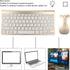 Keyboard Mouse Set, 2.4G, 78 Keys, USB Thin Etched Keycaps, Mute Ergonomic Design for PC, Laptop (Luxury Golden)