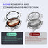 Goton Waterproof Case for Galaxy Watch 7, Tempered Glass Face Cover Compatible for Samsung Watch 7