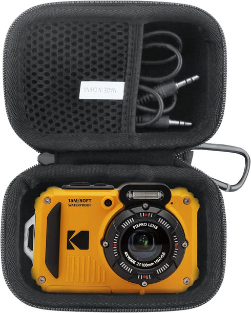 JINMEI Hard EVA Carrying Case for Kodak PIXPRO WPZ2 Waterproof Digital Camera (Black)