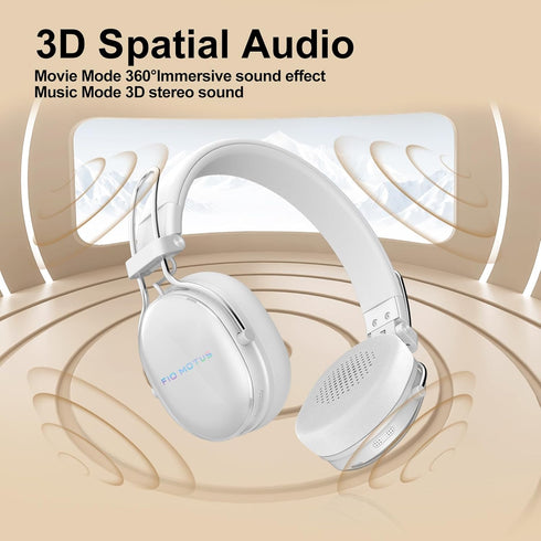 55H Wireless Bluetooth On-Ear Headphones, Active Noise Cancelling, Hi-Res Sound, Playtime, Foldable Design, Lightweight