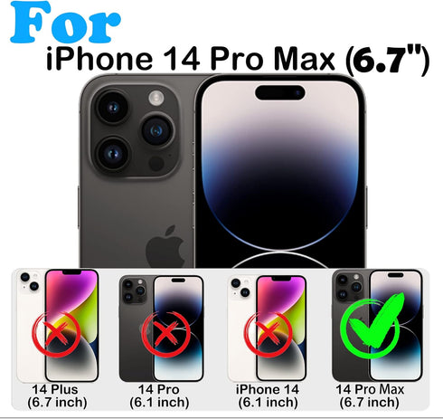 Shop iPhone 14 Pro Max Case - Heavy Duty Shockproof, Military-Grade, with Belt Clip, Kickstand & Built-in Screen