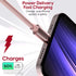 TALK WORKS USB C to Lightning Cable Charger - 10' Braided Cord for iPhone 14/14 Plus/14 Pro/14 Pro Max, MFI Certified