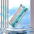 JSJT Side Printed Keycaps - Shine Through PBT Doubleshot Custom Keycap Set, Deep Sea Theme, 126 Keys for Cherry MX