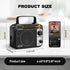 LEOTEC AM FM Radio with Bluetooth - Portable Vintage Transistor Radio, Rechargeable Battery/4 AA Cell Battery