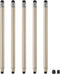 MECCANIXITY 5pcs Stylus Pens for Touch Screens with 2 Extra Tips, Dual Rubber Tips Capacitive Universal Tablet Pen